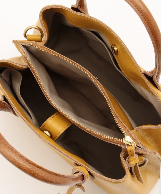 UNBILLION perche やぎ革ユーティリティトートバッグS マスタードキャメル