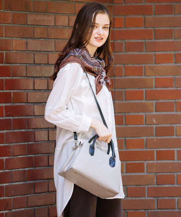 UNBILLION perche やぎ革ユーティリティトートバッグS グレーブラック