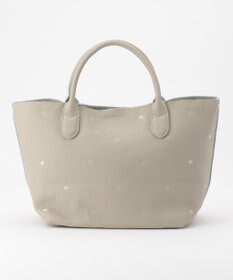 UNBILLION ペルケ perche / 牛革ドット刺繍トートバッグ