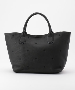 UNBILLION ペルケ perche / 牛革ドット刺繍トートバッグ