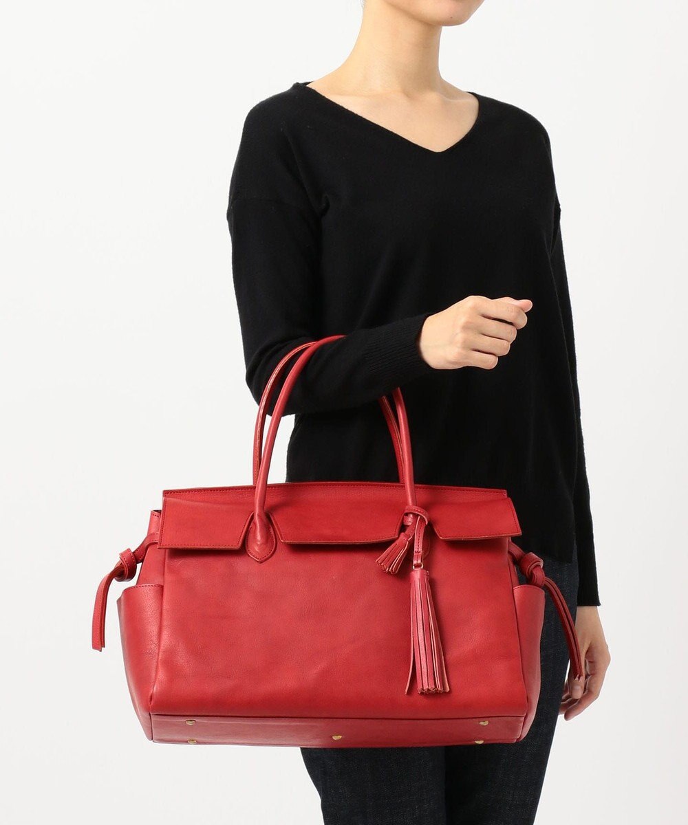 UNBILLION 【テレビ ドラマ着用アイテム】perche 姫路オイルレザーフラップ付きトートバッグ 