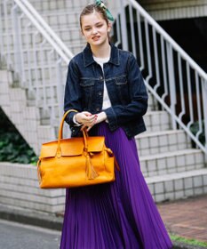 UNBILLION 【テレビ ドラマ着用アイテム】perche 姫路オイルレザーフラップ付きトートバッグ