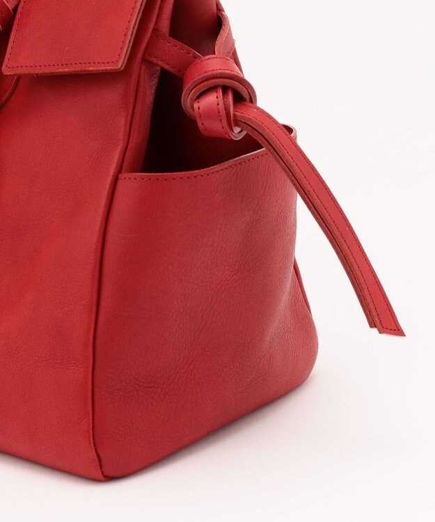 UNBILLION 【テレビ ドラマ着用アイテム】perche 姫路オイルレザーフラップ付きトートバッグ レッド