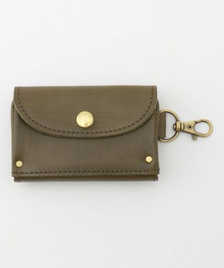 UNBILLION perche イタリア製牛革キーケース カーキ