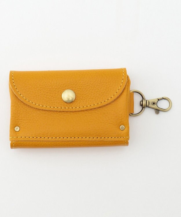 UNBILLION perche イタリア製牛革キーケース マスタード