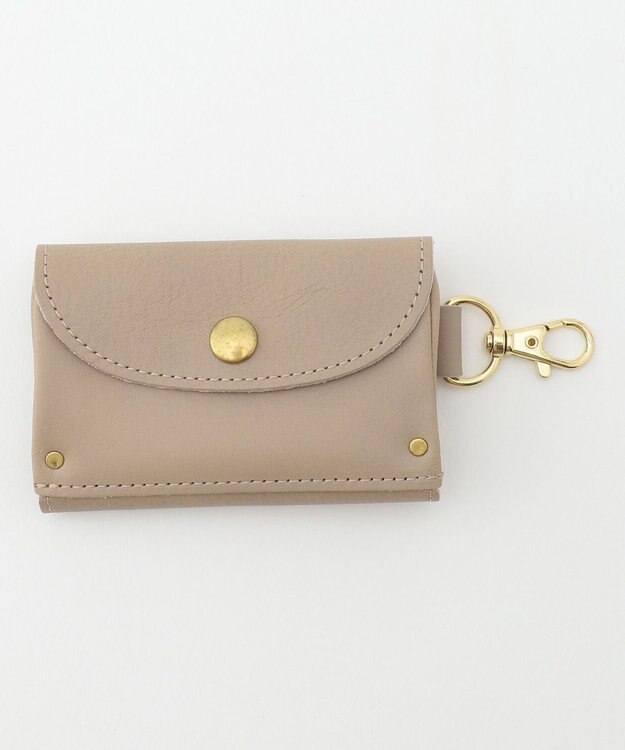 UNBILLION perche イタリア製牛革キーケース グレー