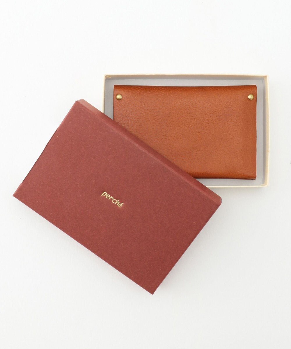 UNBILLION perche イタリア製牛革名刺入れ 