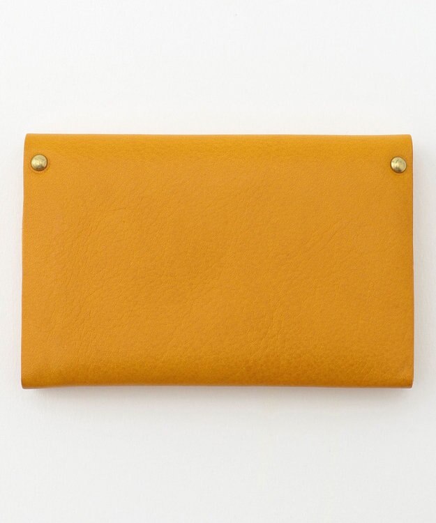 UNBILLION perche イタリア製牛革名刺入れ マスタード