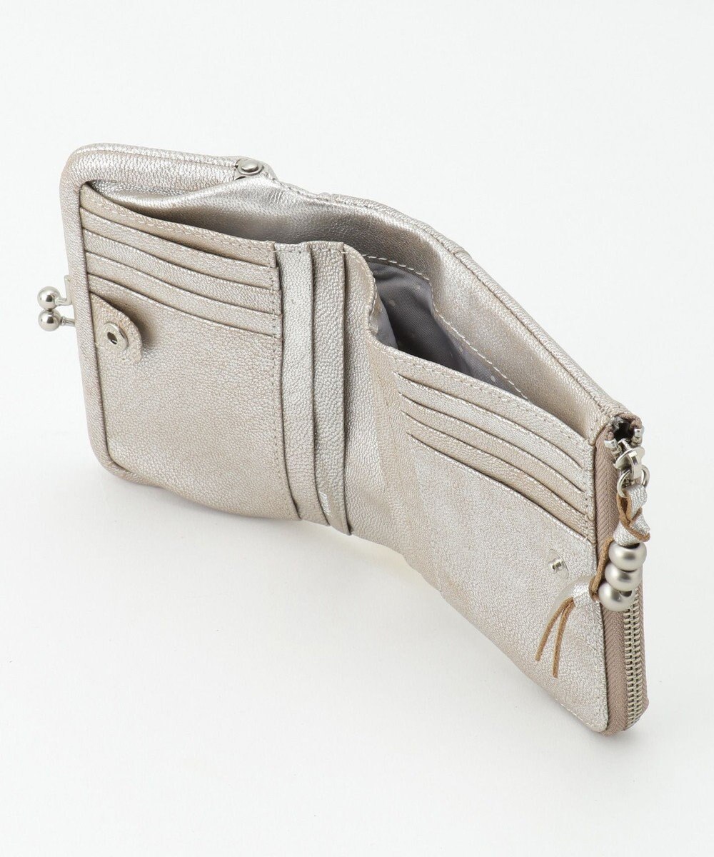 UNBILLION perche エアリーゴート外がま口2つ折り財布 