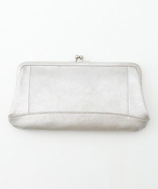 UNBILLION perche エアリーゴートがま口長財布 シルバー