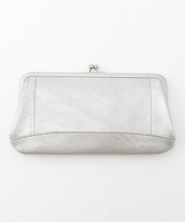 UNBILLION perche エアリーゴートがま口長財布 シルバー