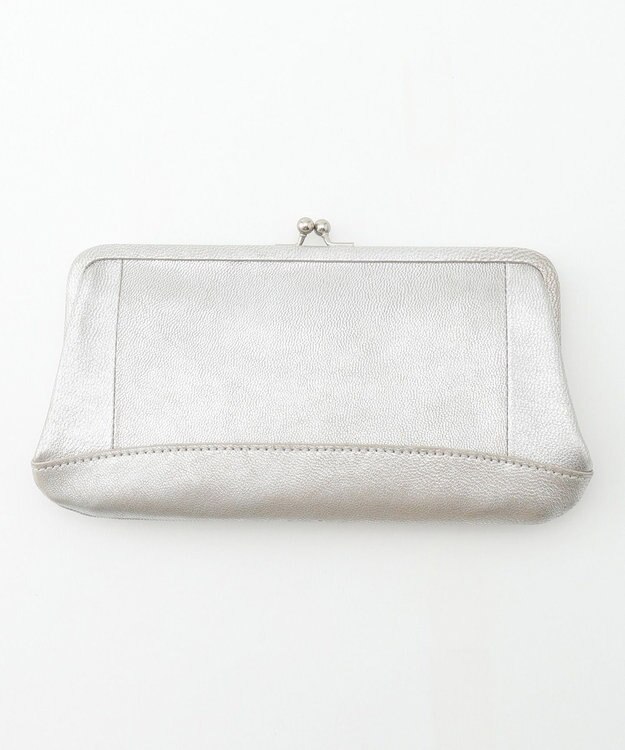 UNBILLION perche エアリーゴートがま口長財布 シルバー