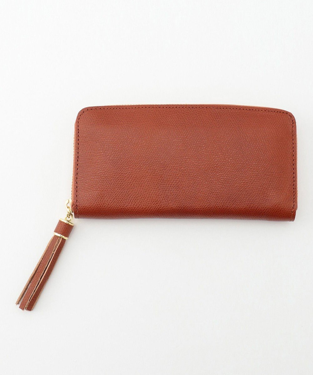 UNBILLION perche 姫路レザー型押しラウンドファスナー長財布 