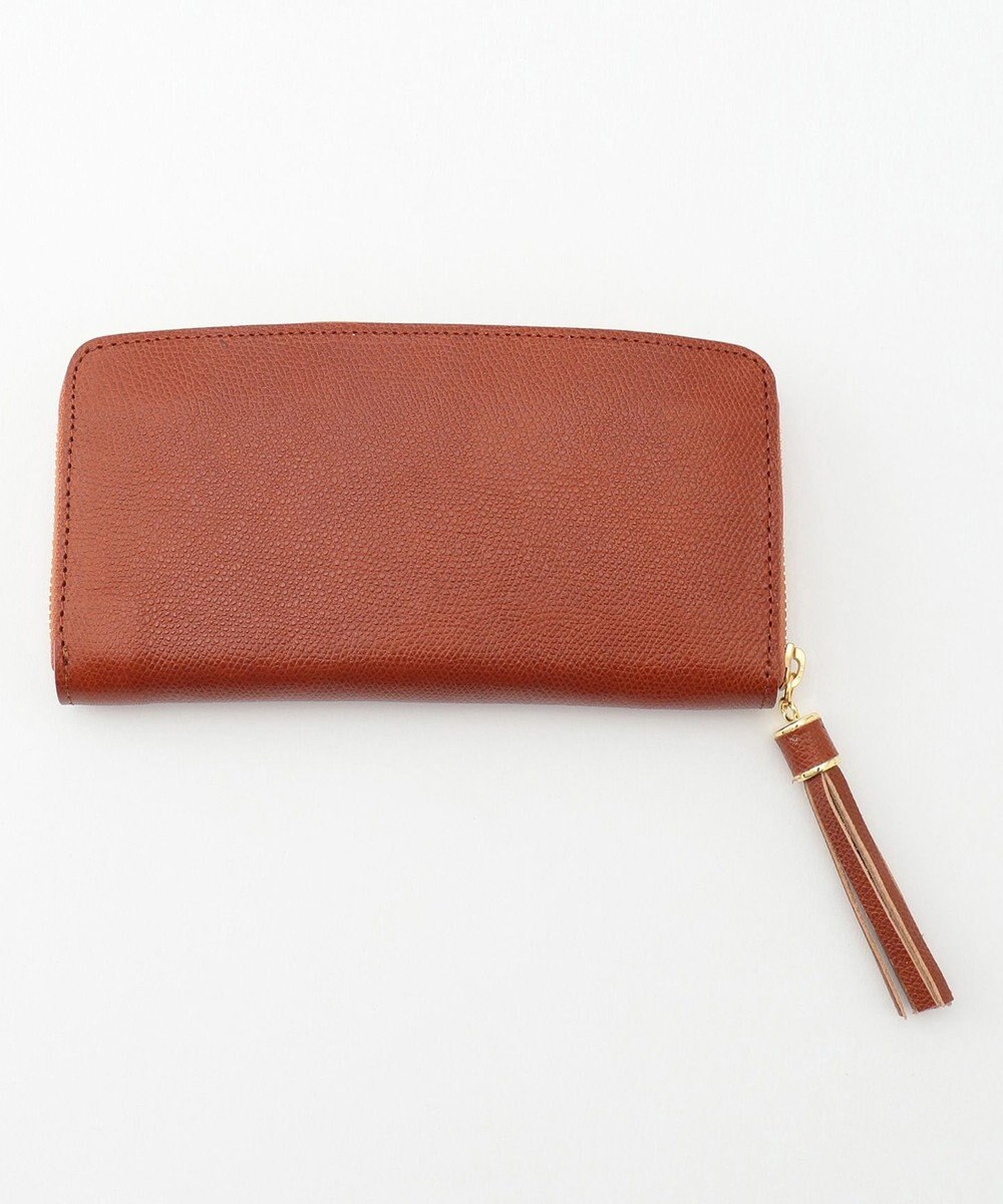 UNBILLION perche 姫路レザー型押しラウンドファスナー長財布 