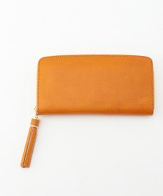 UNBILLION perche 姫路レザー型押しラウンドファスナー長財布