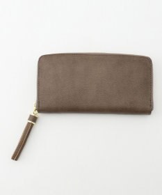 UNBILLION perche 姫路レザー型押しラウンドファスナー長財布