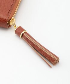 UNBILLION perche 姫路レザー型押しラウンドファスナー長財布