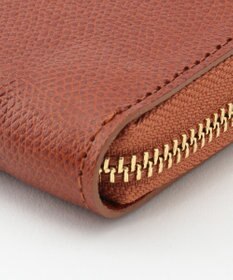 UNBILLION perche 姫路レザー型押しラウンドファスナー長財布