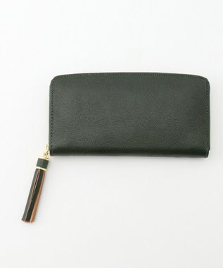 UNBILLION perche 姫路レザー型押しラウンドファスナー長財布