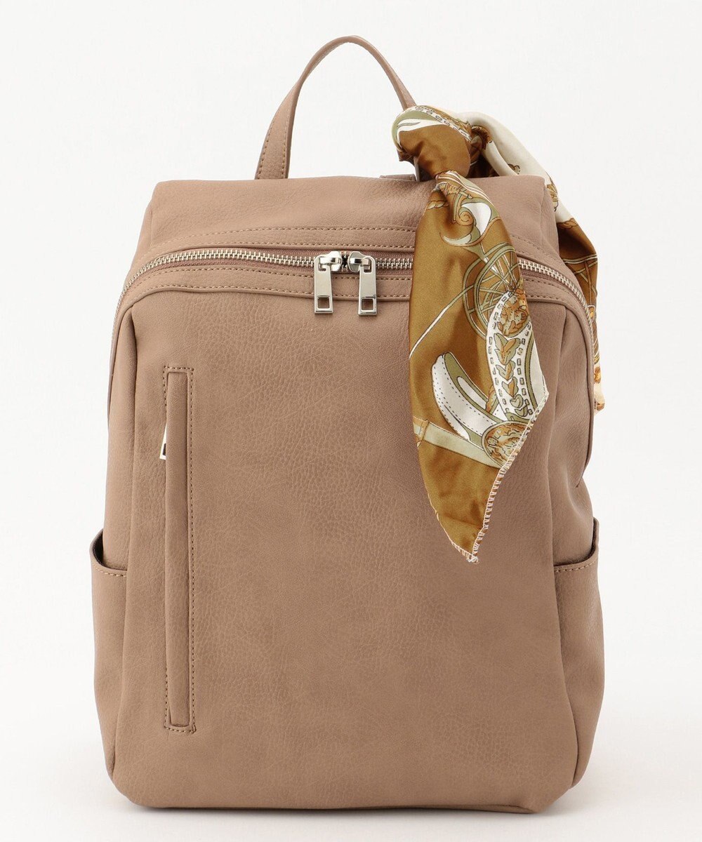 UNBILLION 【テレビ ドラマ着用アイテム】cachecache スカーフ付きファスナーリュック 