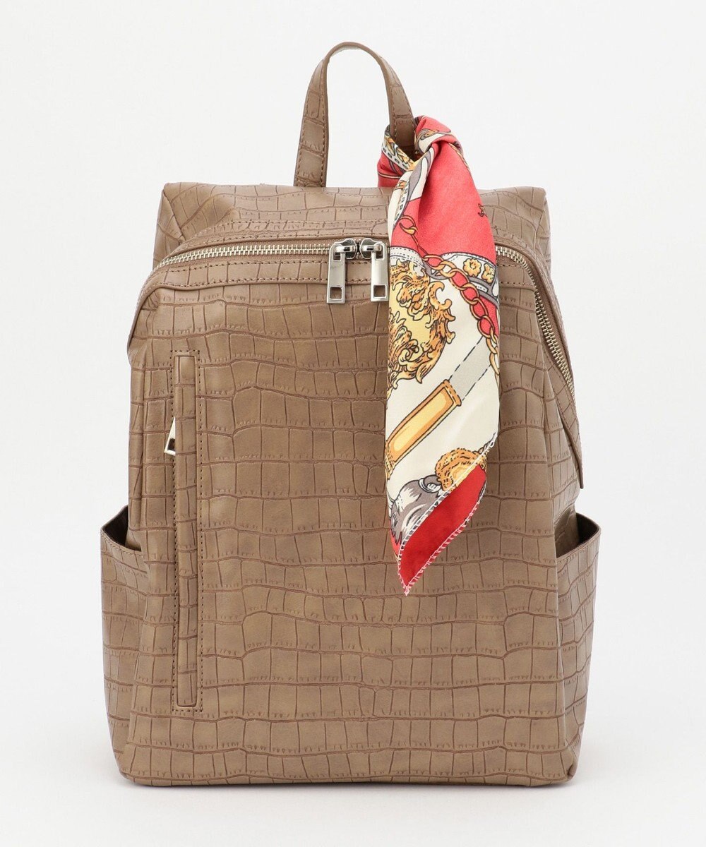 UNBILLION 【テレビ ドラマ着用アイテム】cachecache スカーフ付きファスナーリュック 