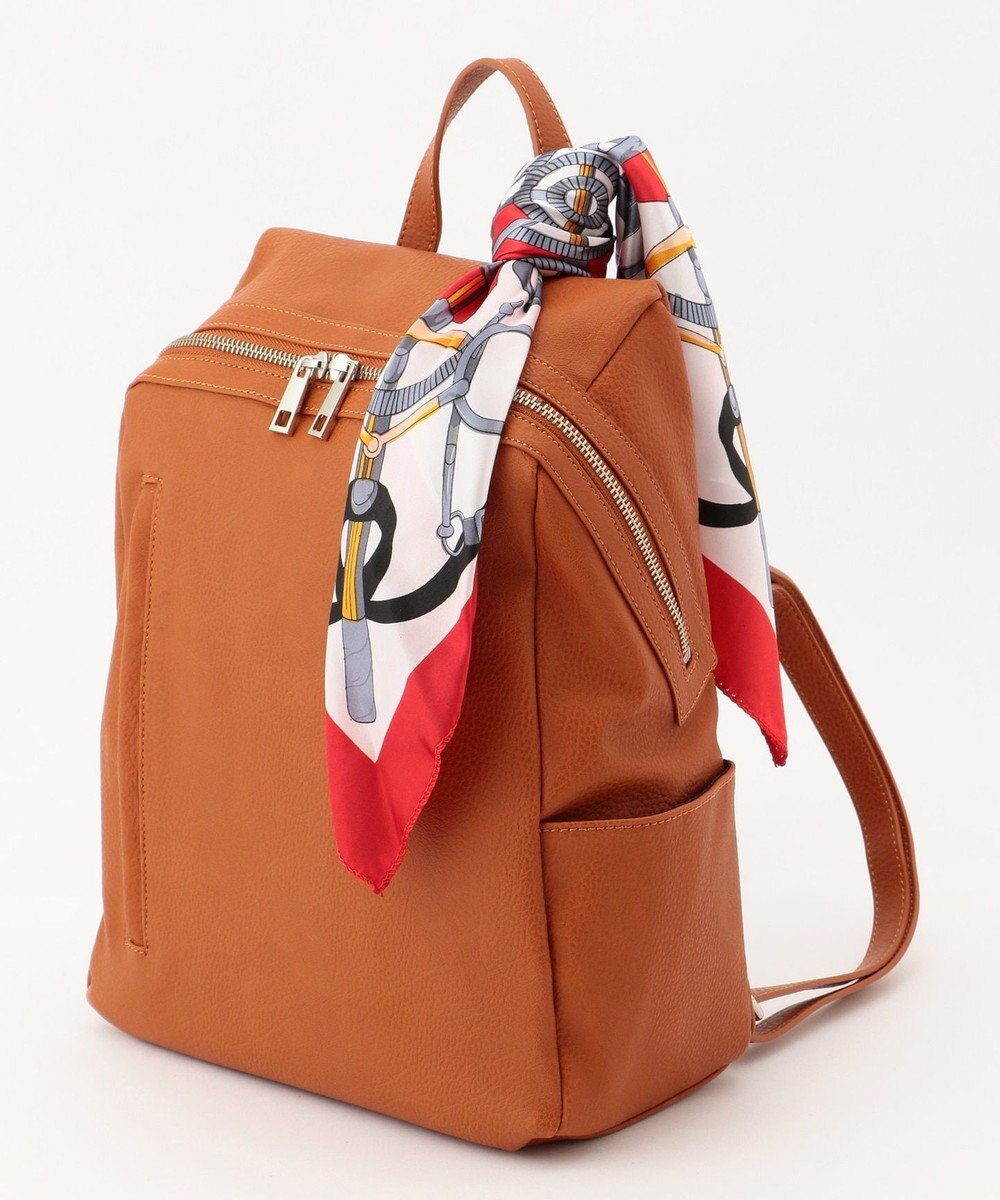 UNBILLION 【テレビ ドラマ着用アイテム】cachecache スカーフ付きファスナーリュック 