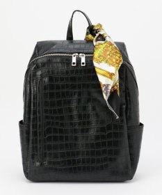 UNBILLION 【テレビ ドラマ着用アイテム】cachecache スカーフ付きファスナーリュック