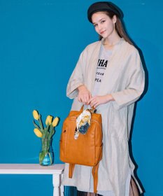 UNBILLION 【テレビ ドラマ着用アイテム】cachecache スカーフ付きファスナーリュック