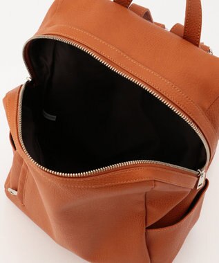 UNBILLION 【テレビ ドラマ着用アイテム】cachecache スカーフ付きファスナーリュック キャメル