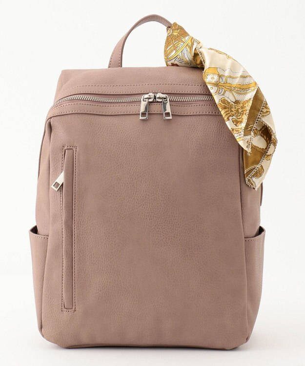 UNBILLION 【テレビ ドラマ着用アイテム】cachecache スカーフ付きファスナーリュック オーク