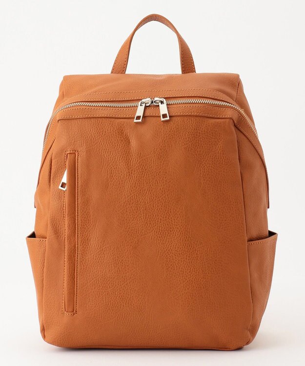 UNBILLION 【テレビ ドラマ着用アイテム】cachecache スカーフ付きファスナーリュック キャメル