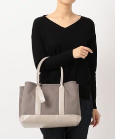 UNBILLION cachecache パーテーションキャンバストートバッグL