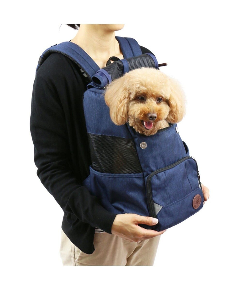 J Press 抱っこ リュックキャリー フラップバッグ紺 小型犬 Pet Paradise ファッション通販 公式通販 オンワード クローゼット