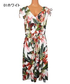 San-ai Resort（三愛水着楽園） 【SALE】【Coral veil】Lily Garden ショルダードレス3点セット水着 9号/11号