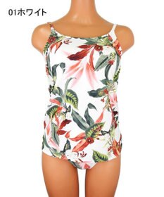 San-ai Resort（三愛水着楽園） 【SALE】【Coral veil】Lily Garden ショルダードレス3点セット水着 9号/11号