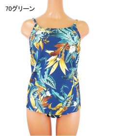 San-ai Resort（三愛水着楽園） 【SALE】【Coral veil】Lily Garden ショルダードレス3点セット水着 9号/11号
