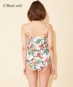 San-ai Resort（三愛水着楽園） 【SALE】【Coral veil】Lily Garden ショルダードレス3点セット水着 9号/11号