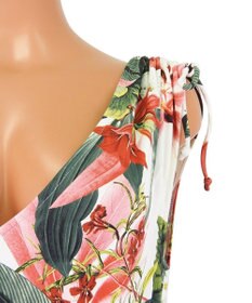 San-ai Resort（三愛水着楽園） 【SALE】【Coral veil】Lily Garden ショルダードレス3点セット水着 9号/11号
