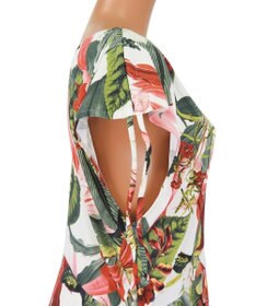 San-ai Resort（三愛水着楽園） 【SALE】【Coral veil】Lily Garden ショルダードレス3点セット水着 9号/11号