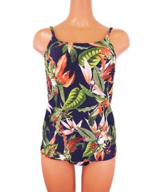 San-ai Resort（三愛水着楽園） 【SALE】【Coral veil】Lily Garden ショルダードレス3点セット水着 9号/11号