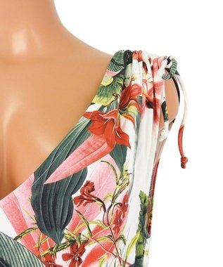 San-ai Resort（三愛水着楽園） 【SALE】【Coral veil】Lily Garden ショルダードレス3点セット水着 9号/11号 ホワイト