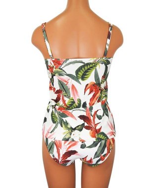 San-ai Resort（三愛水着楽園） 【SALE】【Coral veil】Lily Garden ショルダードレス3点セット水着 9号/11号 ホワイト