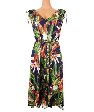 San-ai Resort（三愛水着楽園） 【SALE】【Coral veil】Lily Garden ショルダードレス3点セット水着 9号/11号