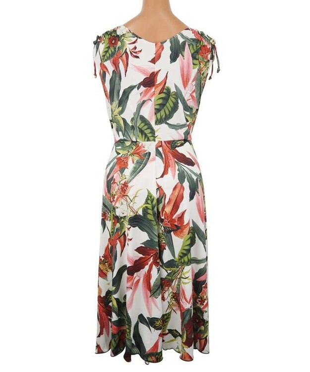 San-ai Resort（三愛水着楽園） 【SALE】【Coral veil】Lily Garden ショルダードレス3点セット水着 9号/11号 ホワイト