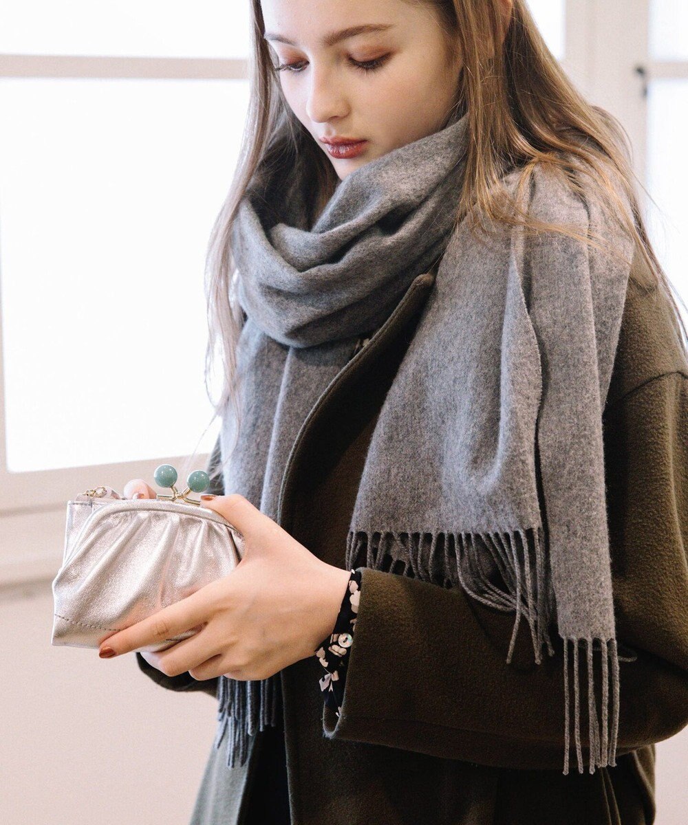 UNBILLION perche ジェムストーンがま口二つ折り財布 