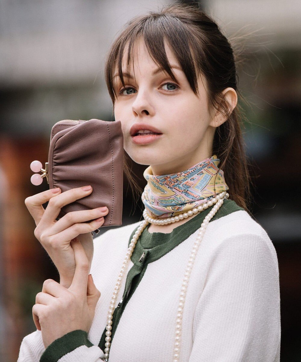 UNBILLION perche ジェムストーンがま口二つ折り財布 