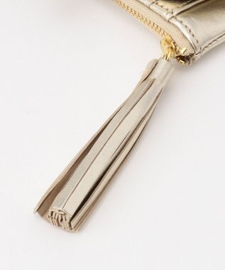 UNBILLION perche ジェムストーンがま口二つ折り財布 ゴールド