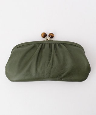 UNBILLION perche ジェムストーンがま口長財布 グリーン