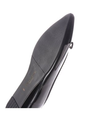 MODE ET JACOMO <MODE ET JACOMO>【レイン対応】リボンバレエシューズ ブラックエナメル