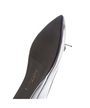 MODE ET JACOMO <MODE ET JACOMO>【レイン対応】リボンバレエシューズ シルバー